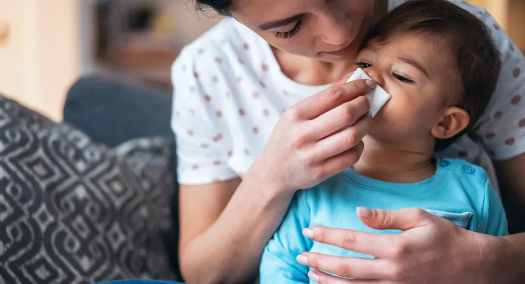 علاج نزلات البرد والكحه للاطفال 