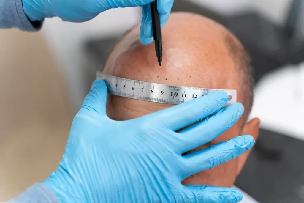 ظهور حبوب في المنطقة المانحة بعد زراعة الشعر